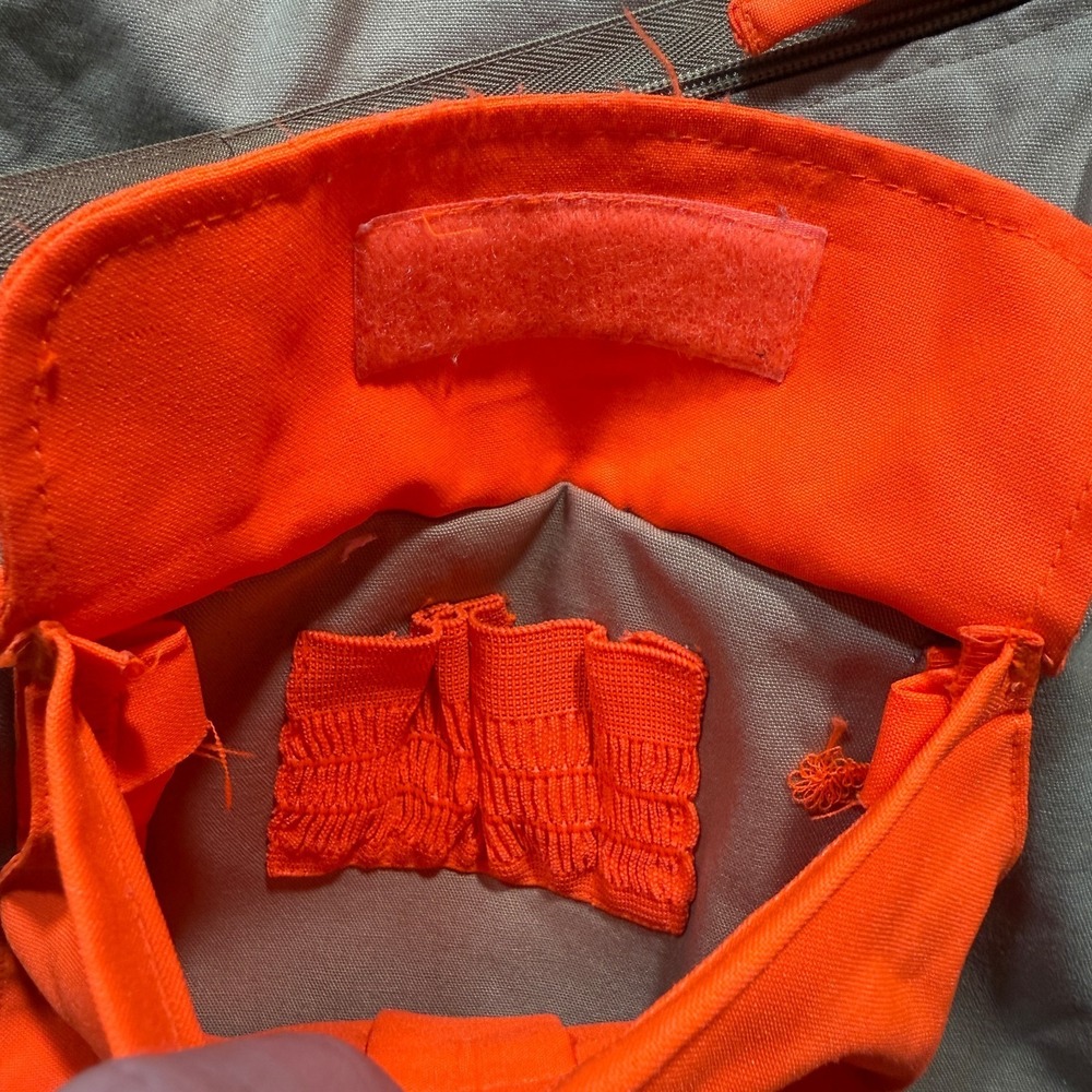 Bushmaster Hunting Vest Mens Large Blaze Orange Tan Upland Mesh Game Padded Zip - Picture 9 of 10